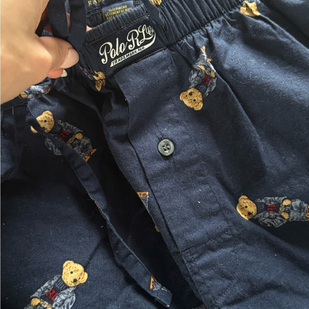 Polo Ralph Lauren Navy Bear Print Pant
